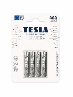 Tesla Baterie SILVER+ AAA 4ks 4 ks