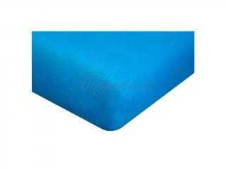 Aarans Jersey prostěradlo azurově modré Rozměry: 140x200 cm