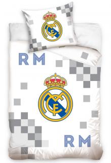 Bavlněné povlečení Real Madrid Dados Grey 135x200/80x80