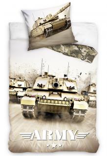 Bavlněné povlečení Tank Army 140x200/90x70