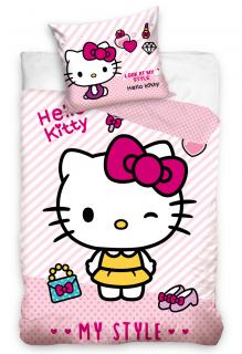 Dětské povlečení Hello Kitty My style 140x200/70x90cm