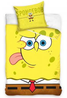 Dětské povlečení Sponge Bob Emoji 140x200/70x90cm
