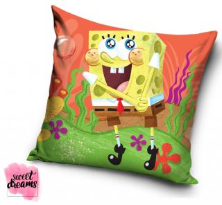 Dětský polštářek Sponge Bob oranžový 40x40 cm