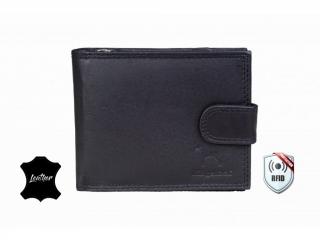 Kožená pánská peněženka JBNC 42 MN černá, s ochranou RFID