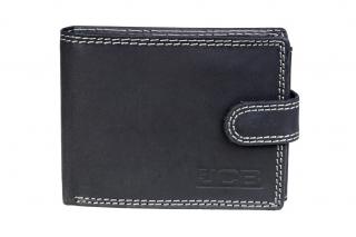 Kožená peněženka s ochranou RFID - JCBNC 42EH- ČERNÁ