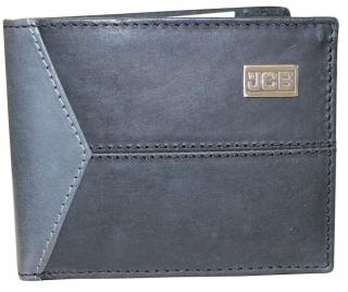 Kožená peněženka s ochranou RFID - JCBNC 57 ŠEDO/ČERNÁ