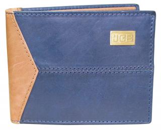 Kožená peněženka s ochranou RFID - JCBNC 57 TAN/MODRÁ