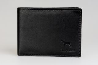 Pánská kožená peněženka JBNC 35 ČERNÁ / černé šití
