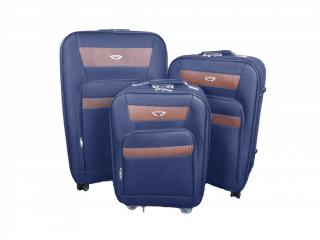 Sada 3 textilních kufrů 818 Barva: modrá