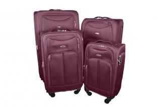 Sada 4 textilních kufrů 4008 Barva: červená