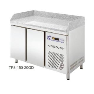 Pizza chladící stůl TP8-150-20GD, linie 800 (600x400)