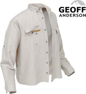 Košile Polybrush 2 GEOFF ANDERSON dlouhý rukáv - písková L