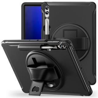 Barevný hybridní obal na Samung Galaxy tab S7+/S7 FE/S8+/S9+ Barva: Černá