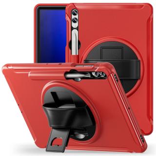 Barevný hybridní obal na Samung Galaxy tab S7+/S7 FE/S8+/S9+ Barva: Červená