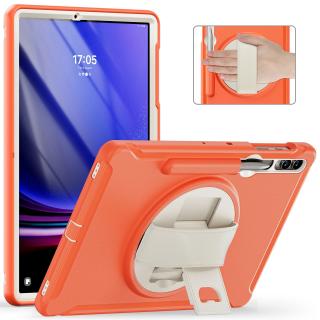 Barevný hybridní obal na Samung Galaxy tab S7+/S7 FE/S8+/S9+ Barva: Oranžová