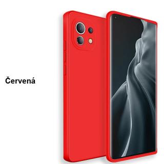 Barevný silikonový obal na Xiaomi Mi 11 Lite Barva: Červená