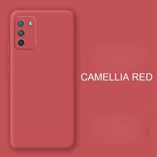 Barevný silikonový obal na Xiaomi POCO M3 Barva: Červená - camellia