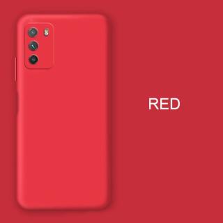 Barevný silikonový obal na Xiaomi POCO M3 Barva: Červená