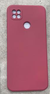 Barevný silikonový obal na Xiaomi Redmi 9C NFC Barva: Camelie červená