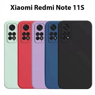 Barevný silikonový obal na Xiaomi Redmi Note 11S Barva: Černá