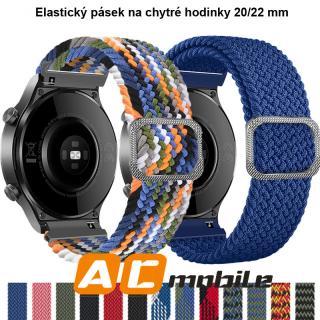 Elastický pásek na chytré hodinky - 22 mm. možnosti: Oranžová