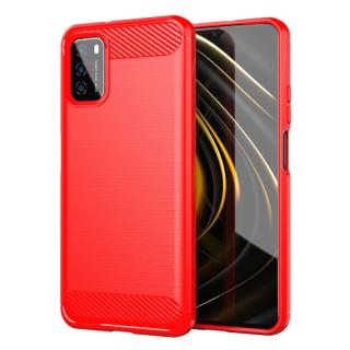 Karbonový kryt Xiaomi POCO M3 Barva: Červená