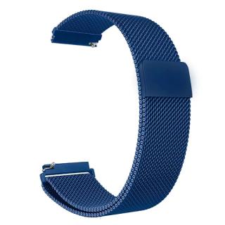 Kovový magnetický pásek na chytré hodinky Barva: Modrá, Velikost: 18 mm