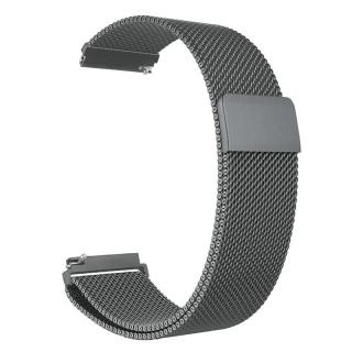 Kovový magnetický pásek na chytré hodinky Barva: Šedá, Velikost: 18 mm