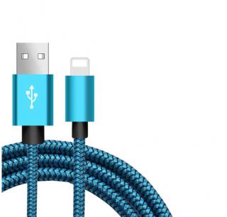 Krátký barevný nabíjecí kabel pro iPhone Barva: Modrá