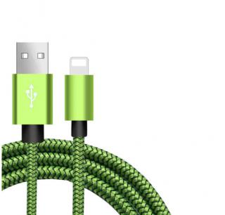 Krátký barevný nabíjecí kabel pro iPhone Barva: Zelená