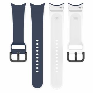 Luxusní dvoubarevný pásek na hodinky Samsung Galaxy Watch Barva: Modro-bílá