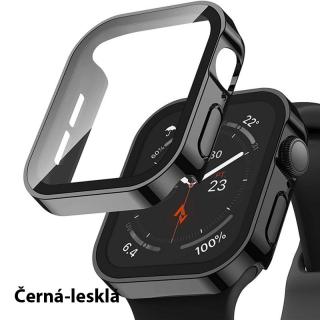 Luxusní obal na Apple Watch Serie 7/8 - 45 mm Barva: Černá-lesklá