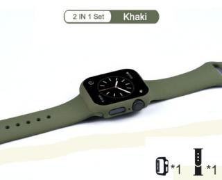 Luxusní set na hodinky pro Apple Watch 5 - 40mm Barva: Kaki