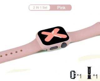 Luxusní set na hodinky pro Apple Watch 5 - 40mm Barva: Růžová