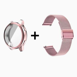 Luxusní set pro Garmin hodinky | Ochrana a styl s jedním setem | Venu 2S/Vívoactive 4S v bezpečí. Barva: Růžová
