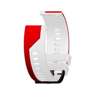 Luxusní silikonový pásek na hodinky - dvoubarevný Barva: Červená-bílá, Velikost: 20 mm