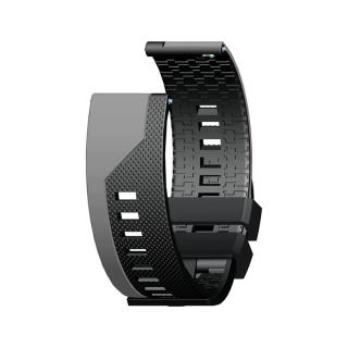 Luxusní silikonový pásek na hodinky - dvoubarevný Barva: Šedá-černá, Velikost: 22 mm