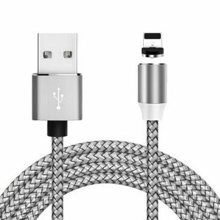 Magnetický nabíjecí USB kabel - barevný možnosti: iPhone-stříbrná