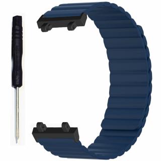 Magnetický silikonový pásek pro Amazfit T-Rex 2 Barva: Modrá