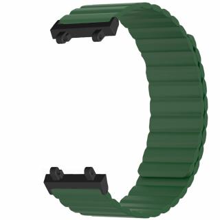 Magnetický silikonový pásek pro Amazfit T-Rex 2 Barva: Zelená
