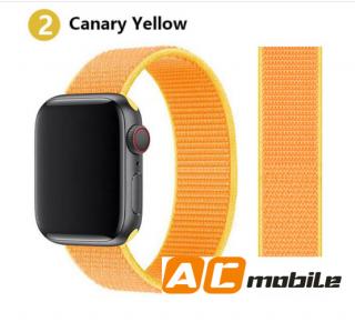 Nylonový pásek pro APPLE WATCH 38/40/41 mm možnosti: Canary Yellow