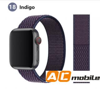 Nylonový pásek pro APPLE WATCH 38/40/41 mm možnosti: Indigo