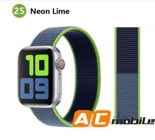 Nylonový pásek pro APPLE WATCH 38/40/41 mm možnosti: Neon Lime