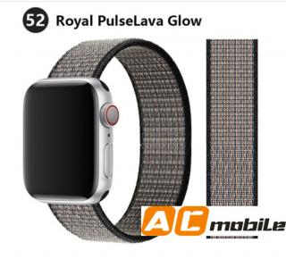 Nylonový pásek pro APPLE WATCH 38/40/41 mm možnosti: Royal PulseLave Glow