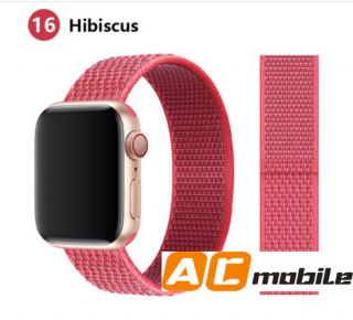 Nylonový pásek pro APPLE WATCH 42/44/45 mm možnosti: Hibiscuc