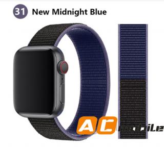 Nylonový pásek pro APPLE WATCH 42/44/45 mm možnosti: NEW Midnight Blue