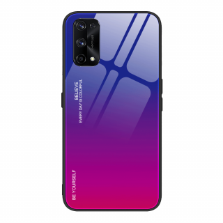 Obal na Realme 7 5G - sklenìný Barva: Nachovo-modrá