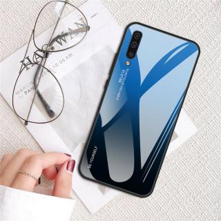 Obal na Samsung Galaxy A50 - skleněný Barva: Černá-modrá