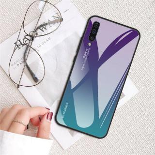 Obal na Samsung Galaxy A50 - skleněný Barva: Fialovo-zelená