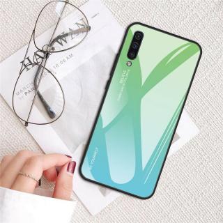 Obal na Samsung Galaxy A50 - skleněný Barva: Modro-zelená